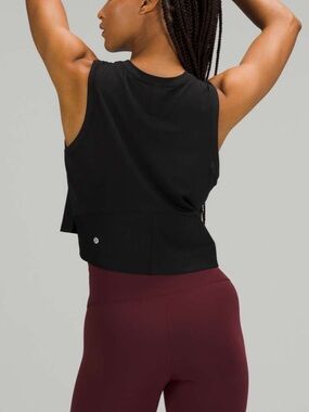 Lululemon Mesh Back Cropped Train Tank Top